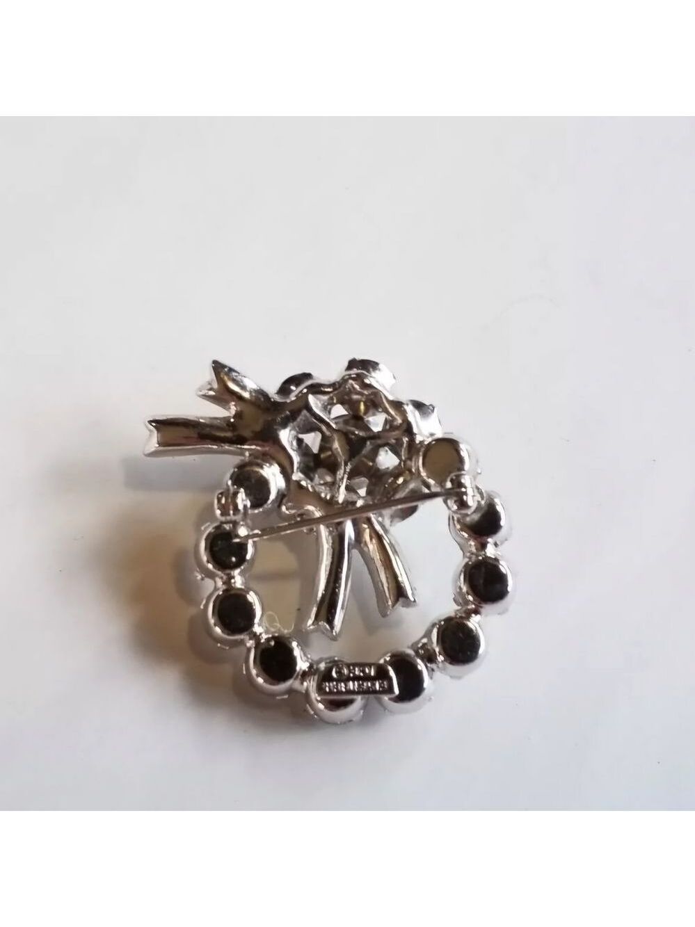 Vintage Eisenberg Ice Brooch Crystal Fashion Brooch 1940-50's - Picture 9 of 10